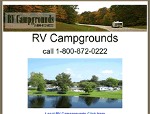 Tablet Screenshot of myrvcampgrounds.com